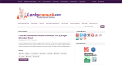 Desktop Screenshot of larkycanuck.com