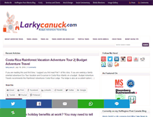 Tablet Screenshot of larkycanuck.com